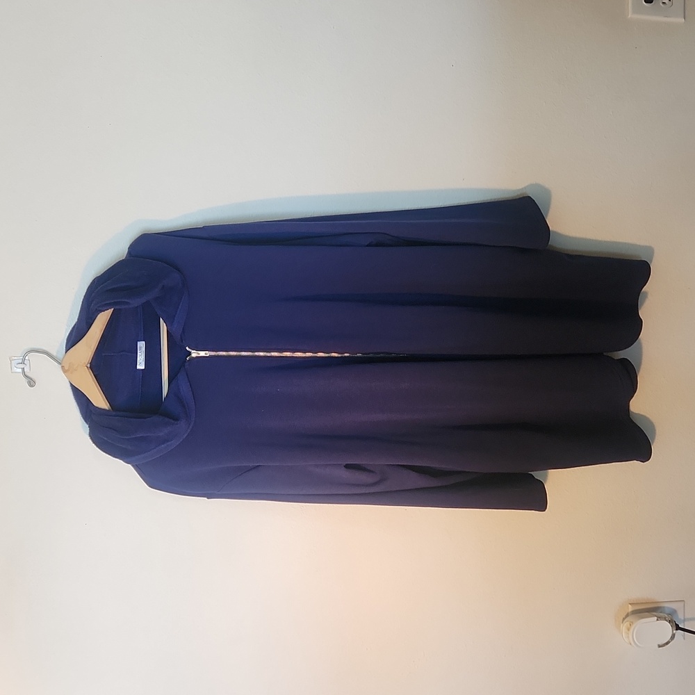 3x long sleeve zipper hooded sweatshirt